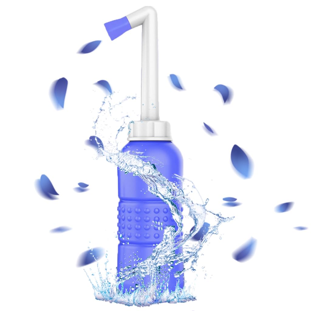 HANNEA Portable Jet Spray For Toilet, 450ML Antislip Strong Spray Portable Bidet, Travel Bidet With Longer Bottle Rod For Personal Hygiene, Postpartum Essentials, Hemmoroid Treatment, Baby Wash Green HANNEA Portable Jet Spray For Toilet, 450ML Antislip Strong Spray Portable Bidet, Travel Bidet With Longer Bottle Rod For Personal Hygiene, Postpartum Essentials, Hemmoroid Treatment, Baby Wash Green